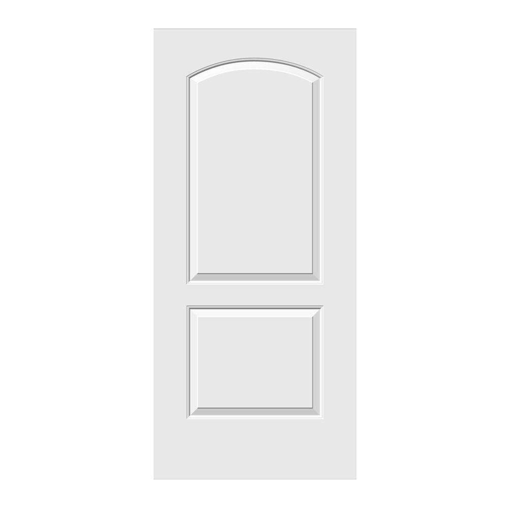 JELDWEN 30 in. x 78 in. Continental Primed Smooth Molded Composite MDF Interior Door Slab