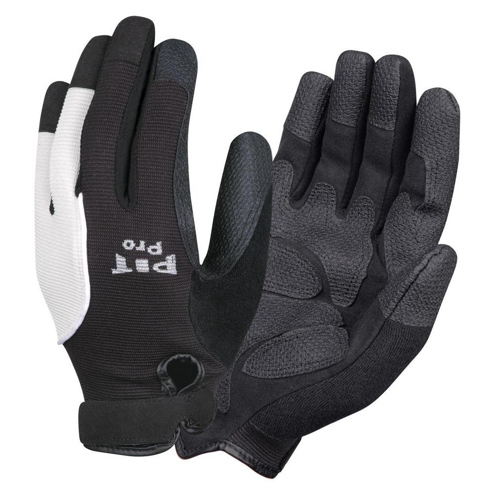 XL Mechanics Work Gloves Synthetic Leather Back spandex Washable   L