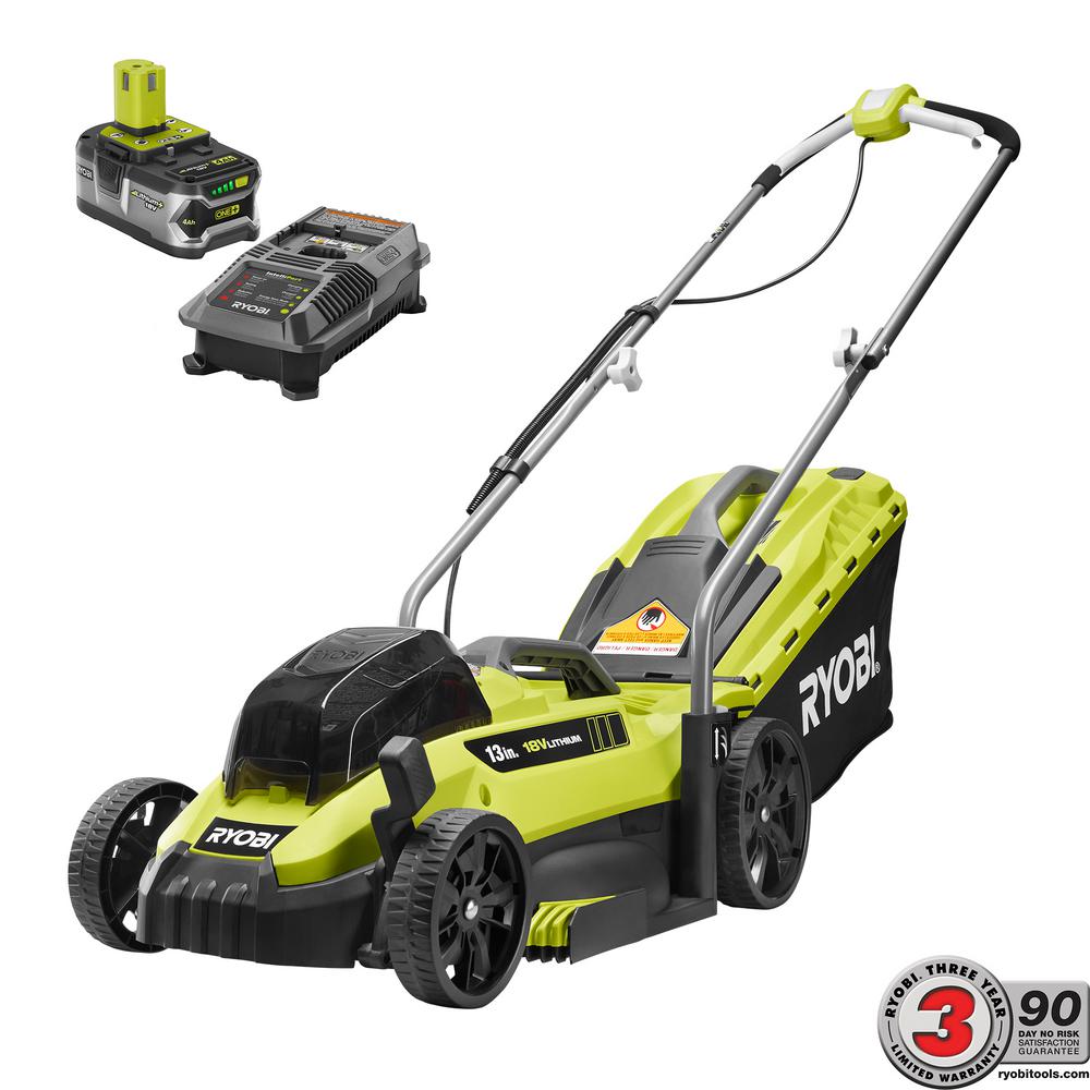RYOBI 13 in. ONE+ 18-Volt Lithium-Ion Cordless Battery ...