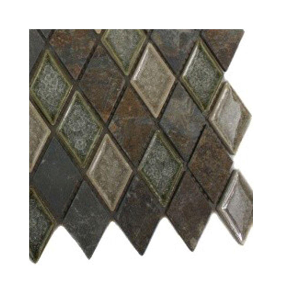 diamond tile splashback