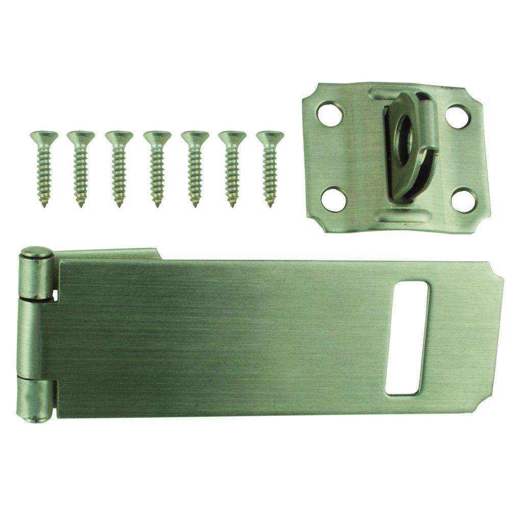 Everbilt 41/2 in. Stainless Steel Adjustable Staple Safety Hasp20447