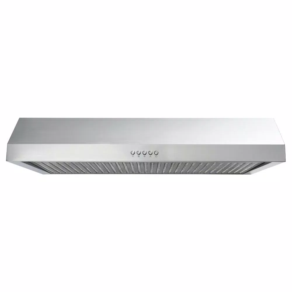 Photo 1 of 36 in. W Under Cabinet Range Hood in Stainless Steel