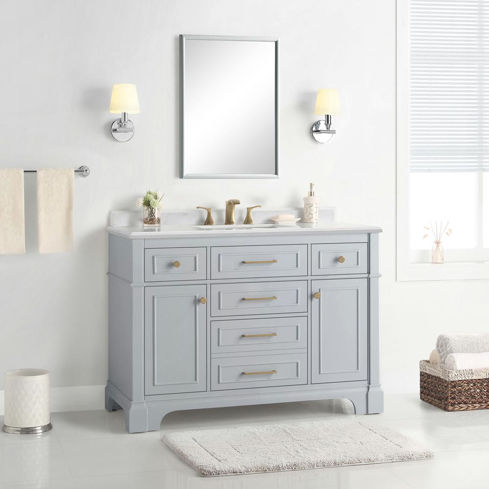 Home Decorators Collection Melpark 48, Bathroom Vanity Set With Mirror Home Depot