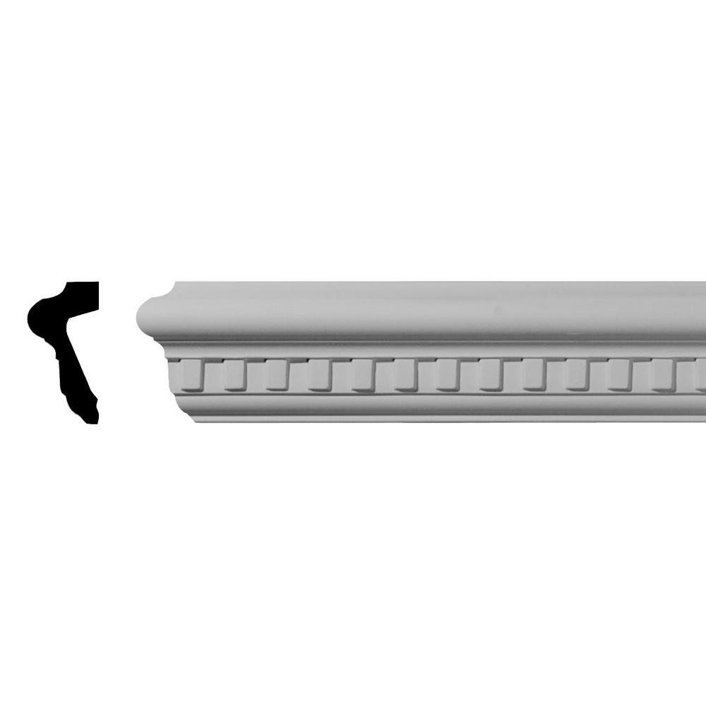 Ekena Millwork 1 1 8 In X 2 1 2 In X 94 1 2 In Polyurethane Swindon Chair Rail Moulding