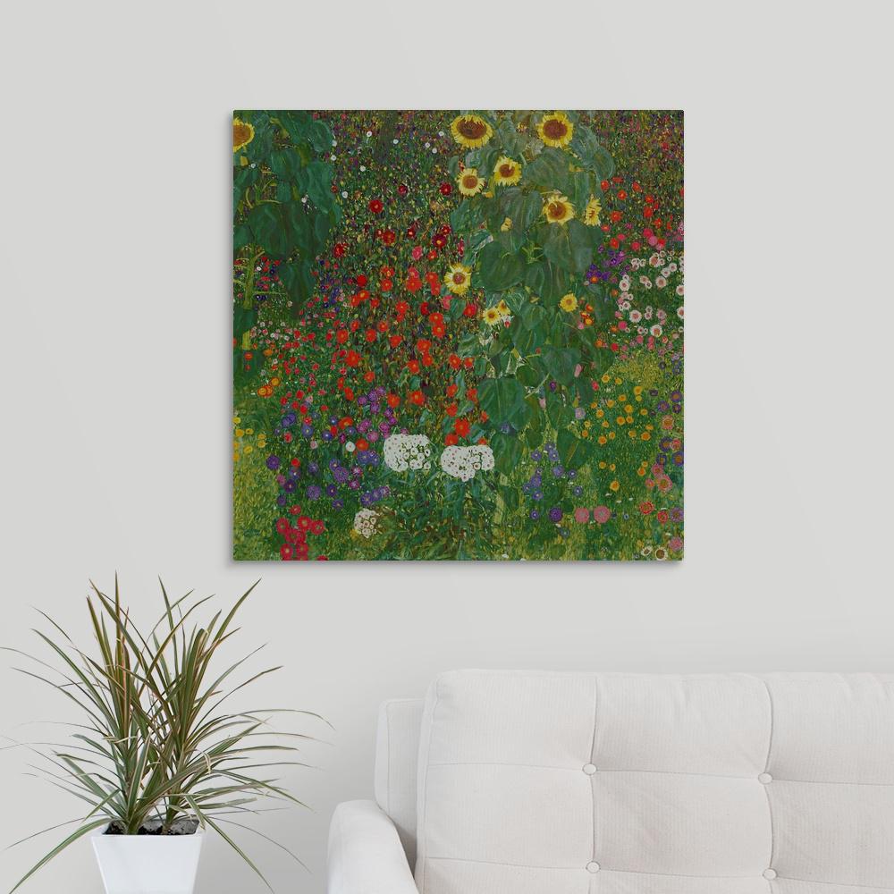 16 x 16, Casa Fine Arts Sage Garden II Green Modern Floral Botanical Archival Watercolor Art Print