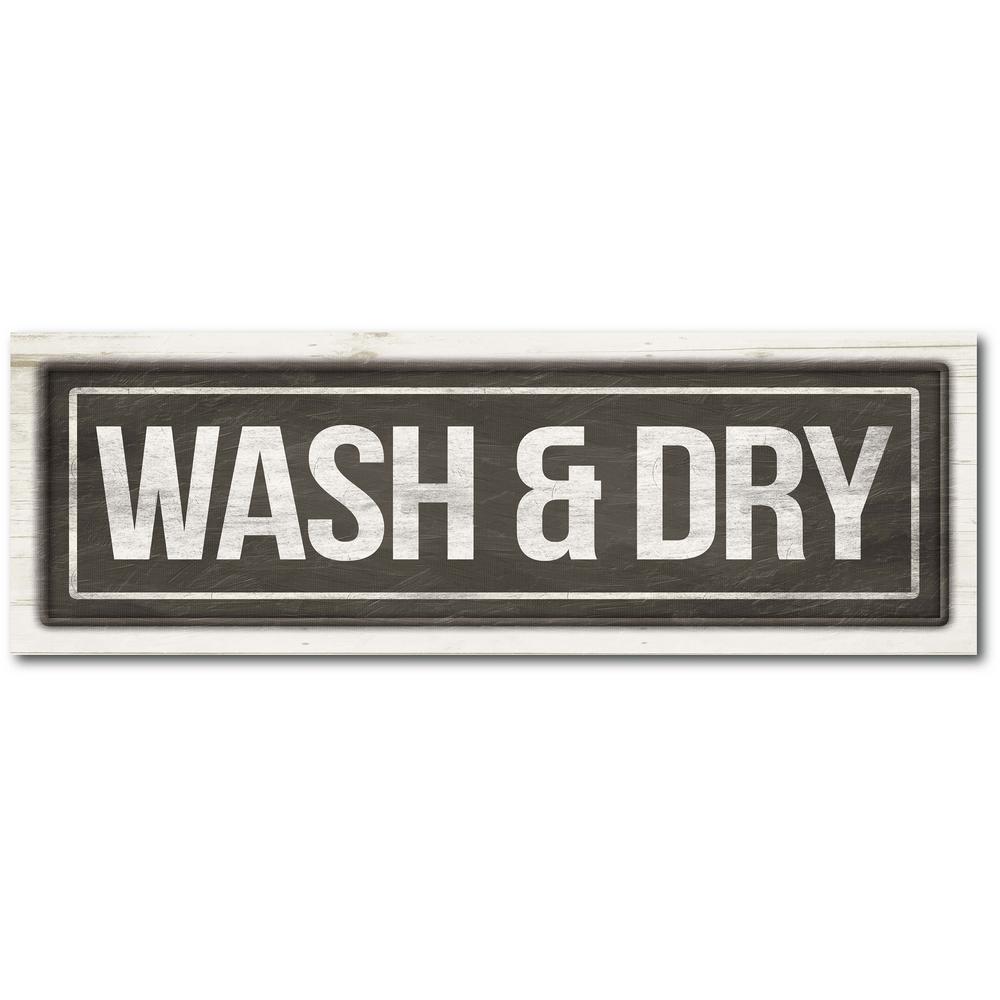 Courtside Market Wash And Dry 12 in. x 36 in. Gallery-Wrapped Canvas Wall Art, Multi Color was $120.0 now $62.66 (48.0% off)