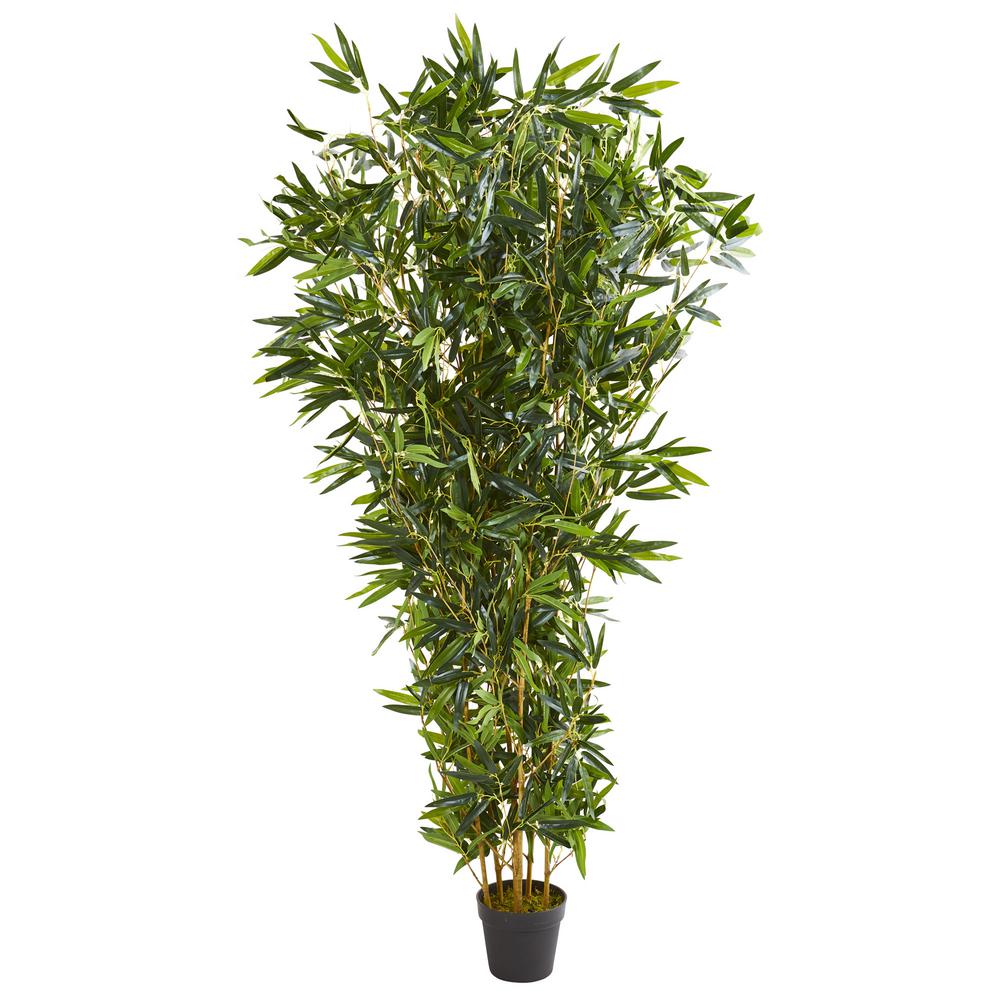 indoor bamboo ft outdoor artificial tree plant nearly natural category depot plants hover zoom