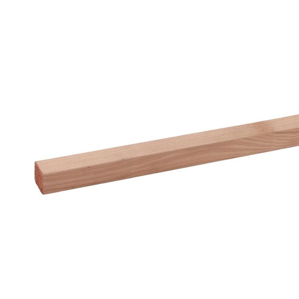 36 in. x 1-1/2 in. Western Cedar Square Baluster-728154 - The Home Depot