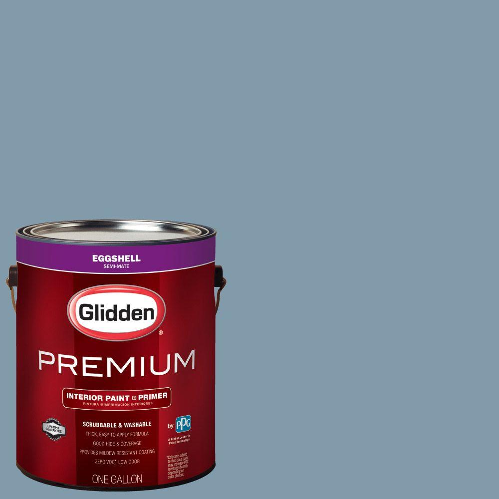 Glidden Premium 1 Gal Hdgb60u Lakefront Blue Eggs Interior Paint With Primer