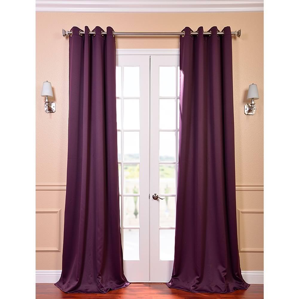 Aubergine Curtains Drapes Window Treatments The Home Depot