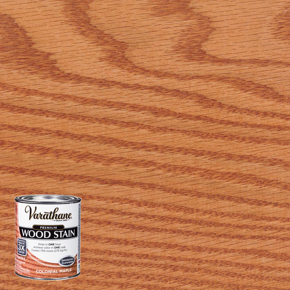 Varathane 1 Qt Colonial Maple Premium Fast Dry Interior Wood Stain