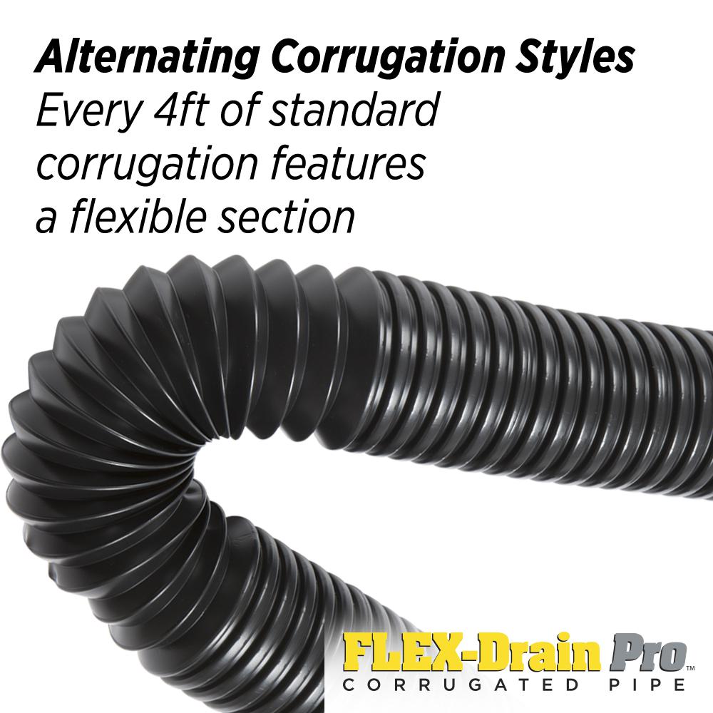 Flex Drain Pro 4 In X 10 Ft Hdpe Solid Pipe Hp410s The Home Depot - Corrugated Drain Pipe Home Depot Flex Drain Pro 4 In X 10 Ft Hdpe Solid Pipe Hp410s The Home Depot - Corrugated Drain Pipe Home Depot