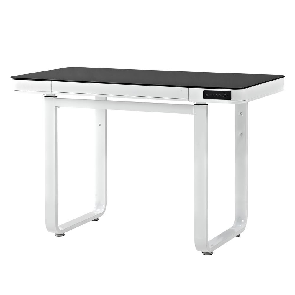 Powell Company Oxford White Adjustable Desk HD1063A19 - The Home Depot