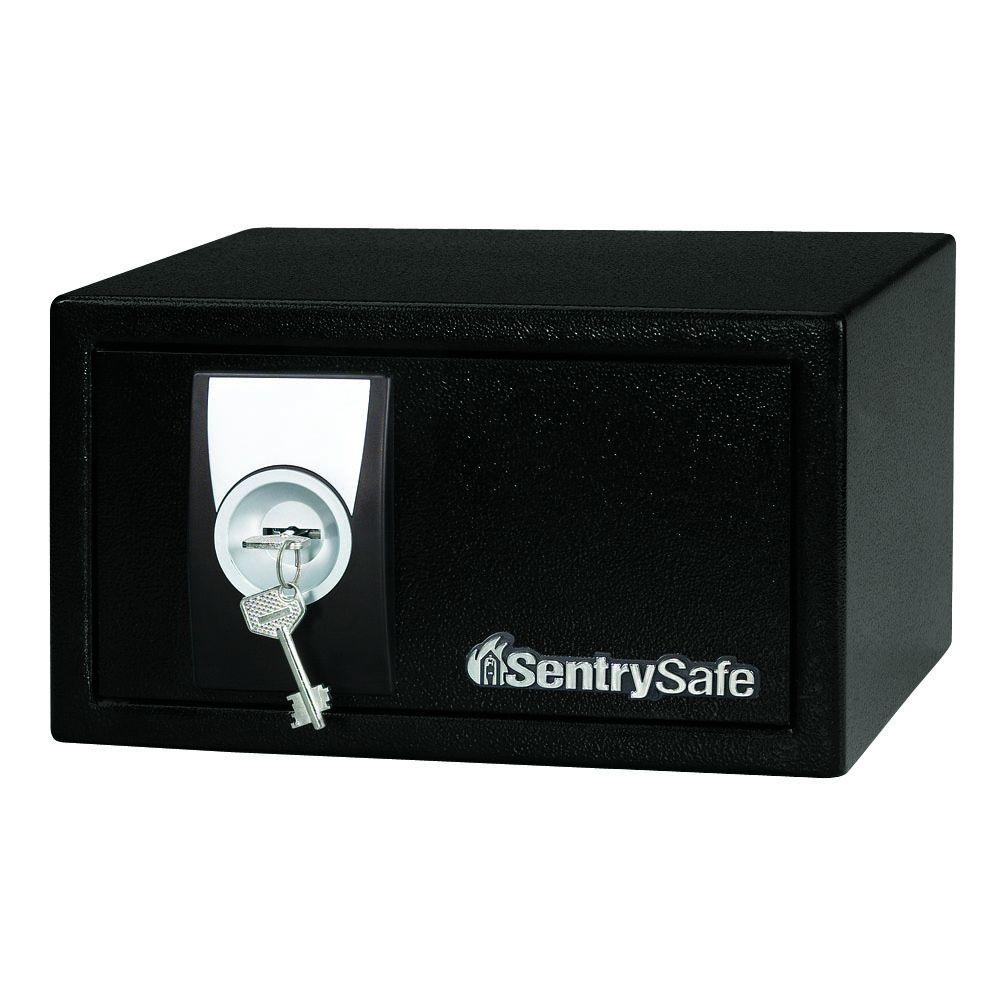 SentrySafe 0.35 cu. ft. Steel Security Safe with Key Lock in BlackX031