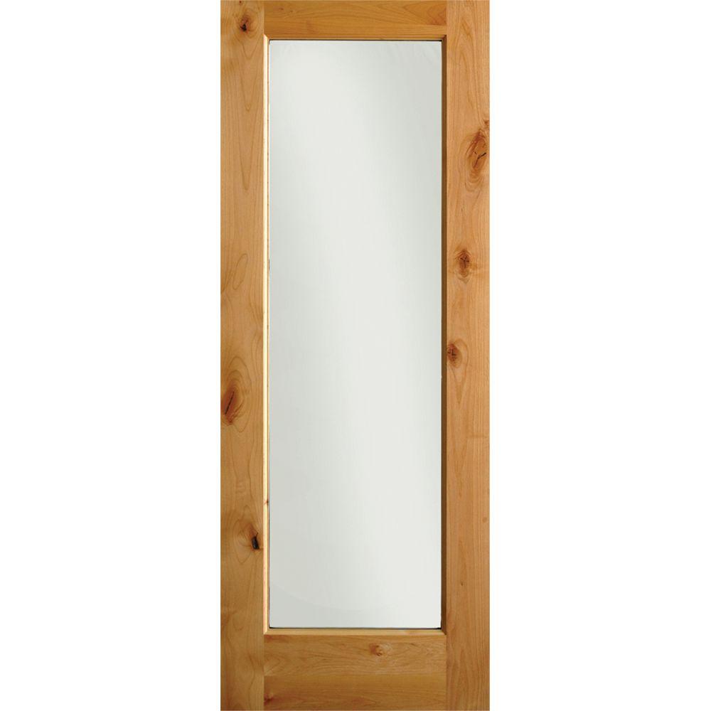Krosswood Doors 36 In X 96 In 2 Panel Square Top Solid Wood Core