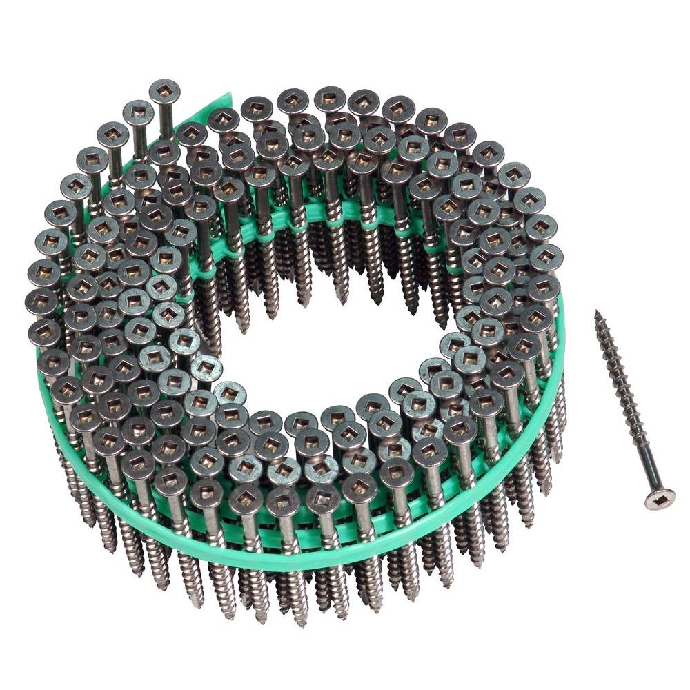 MURO 8 21/2 in. Internal Square FlatHead Wood Deck Screws (1800Pack