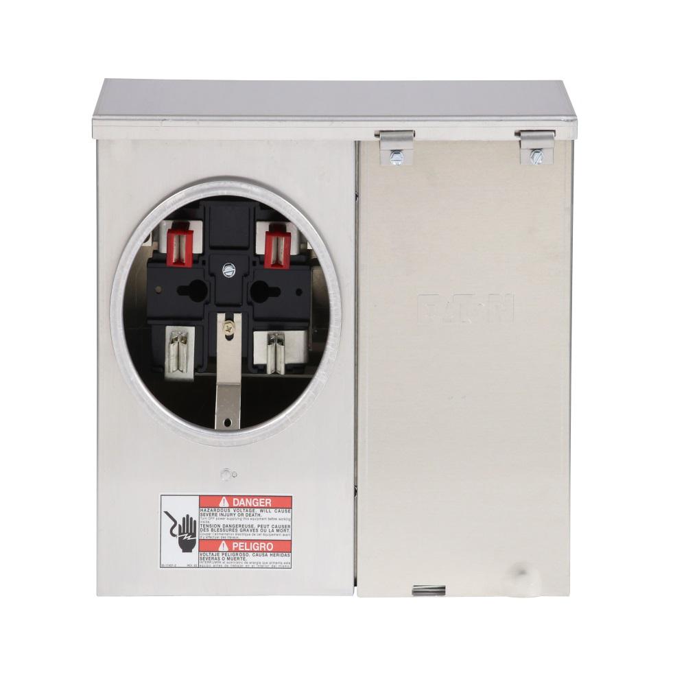 eaton 100 amp 12space 24circuit br type main breaker meter breakereaton 100 amp single phase overhead or underground meter breaker