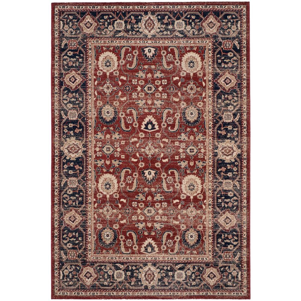 Red Safavieh 7 X 9 Area Rugs The Home Depot Rust Navy 6 Ft 7 In X 9 Area Rug