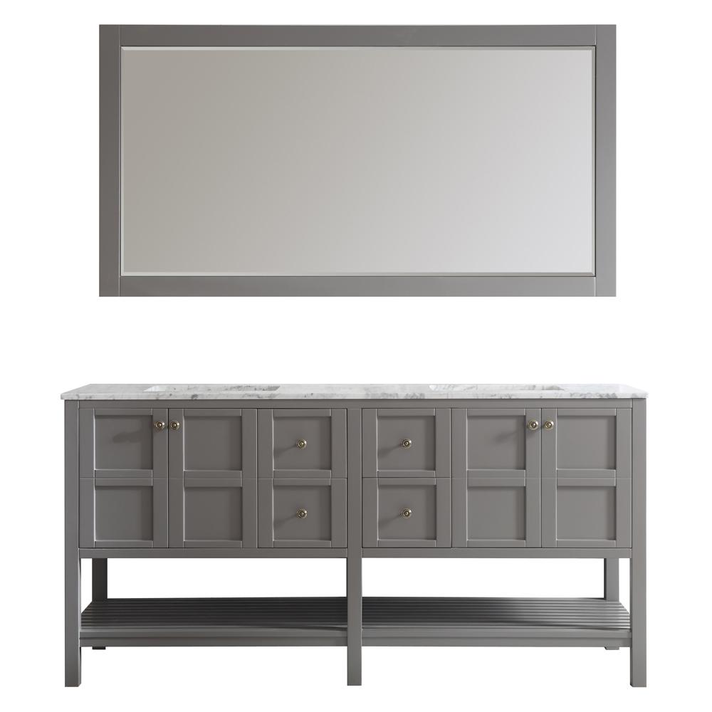 Vinnova Florence 72 In W X 22 D 35 H Vanity Grey With Vinnova Florence 72 In W X 22 D 35 H