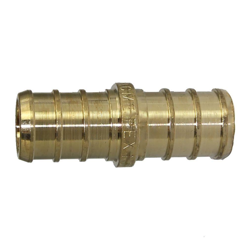100 LEAD-FREE 3//4/" PEX Couplings Brass Crimp Fittings