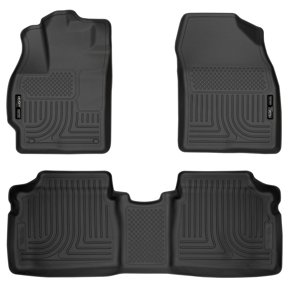 Husky Liners Front 2nd Seat Floor Liners Fits 12 15 Prius Two