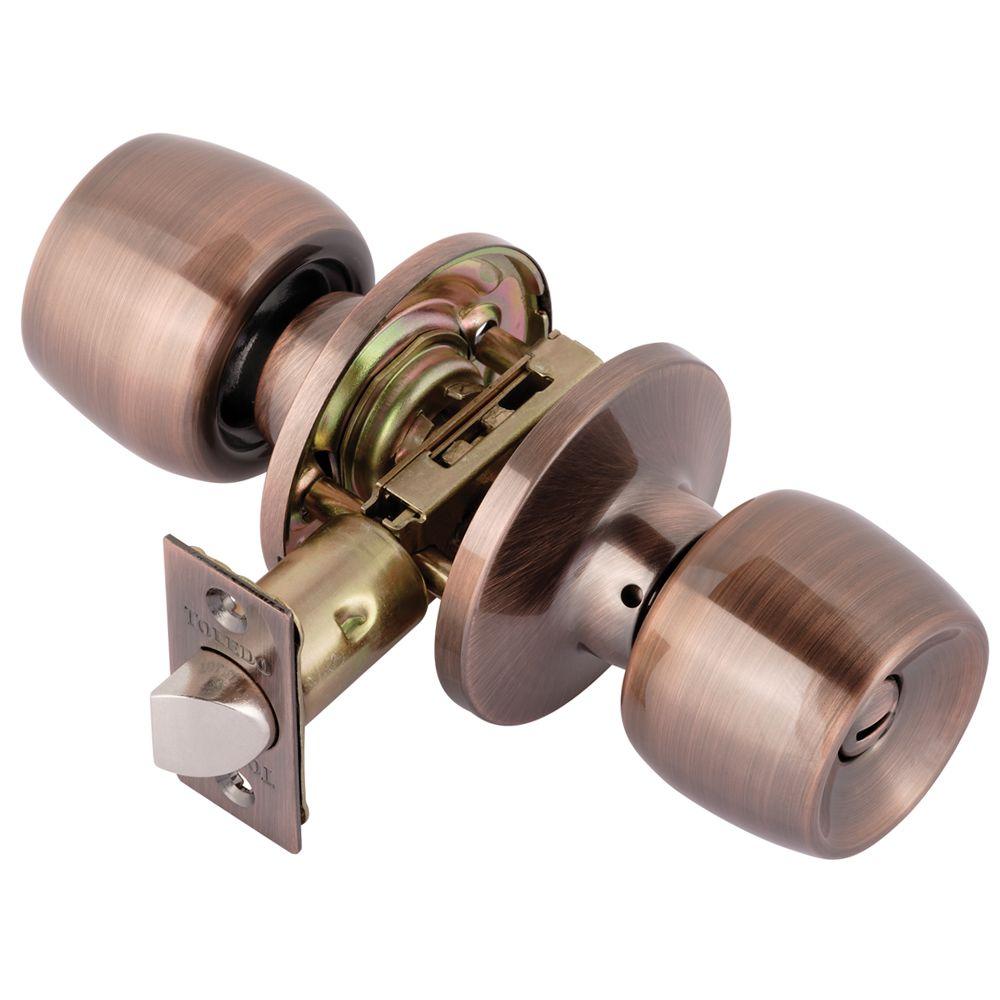 Toledo Fine Locks Malaga Antique Copper Privacy Lock SetCV1920MAUS11