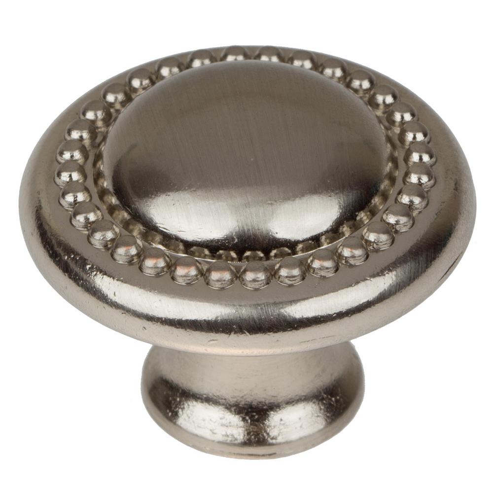 thumbnail image 2 of GlideRite Hardware Snowflake Cabinet Knob – 1-1/8" Diameter, Satin Pewter, Zinc Alloy, Traditional Style – 87420-P 2 of 4