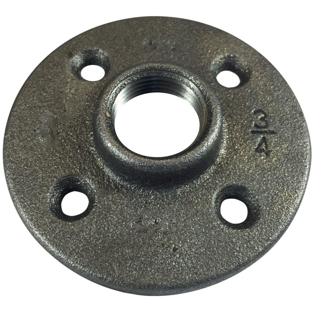 VPC 3 4 in Black Malleable Iron FPT Floor Flange 16 521 