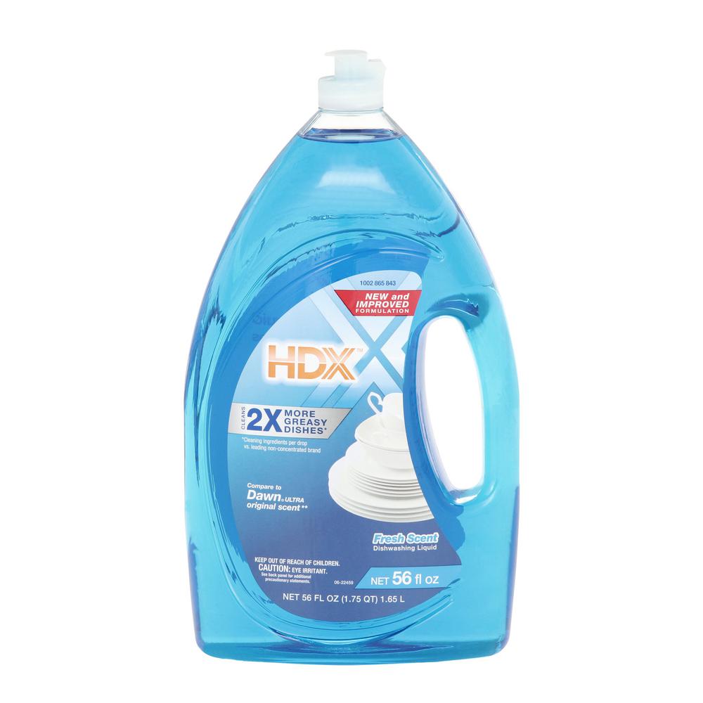 HDX 56 oz. Fresh Scent Liquid Dish Soap