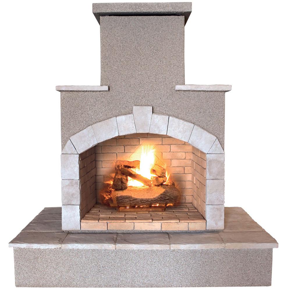 Cal Flame 78 In Propane Gas Outdoor Fireplace Frp908 3 1 The