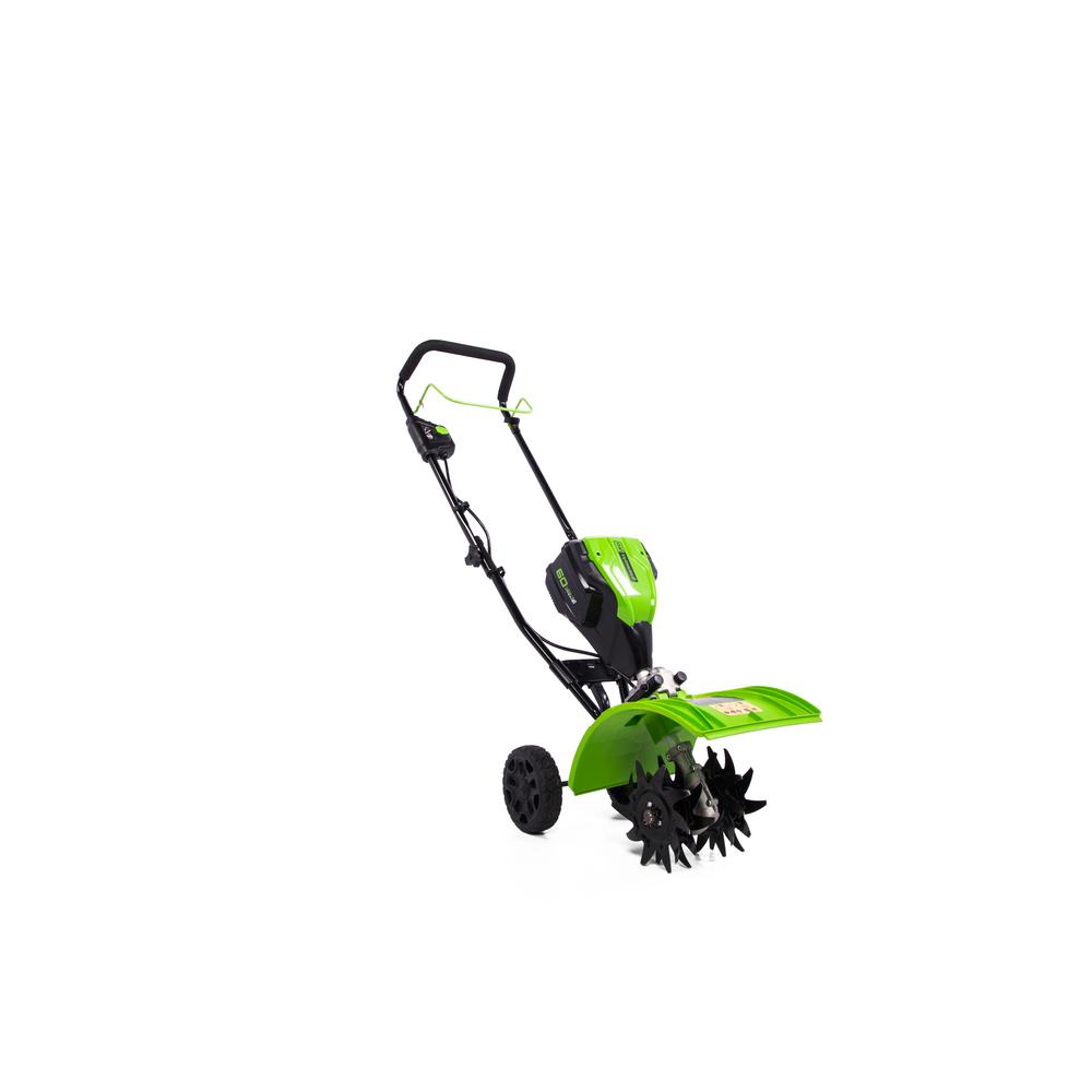 Greenworks PRO 8 in. 60Volt Electric Cordless Cultivator with 2.5 Ah