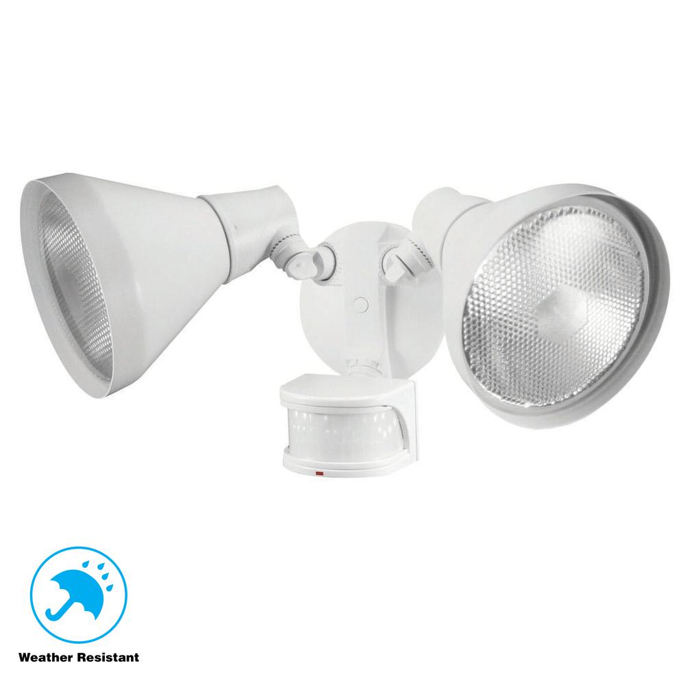 Defiant Outdoor Security Lighting The Home Depot 110 Degree White Motion Sensing Outdoor Security Light
