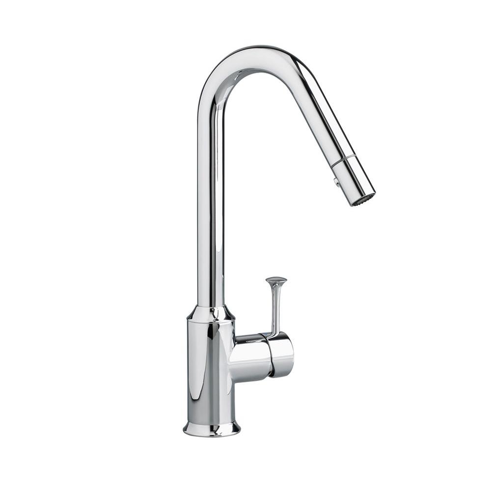 American Standard Pekoe Single Handle Pull Down Sprayer 14 75 Kitchen Faucet 2 Gpm In Polished Chrome