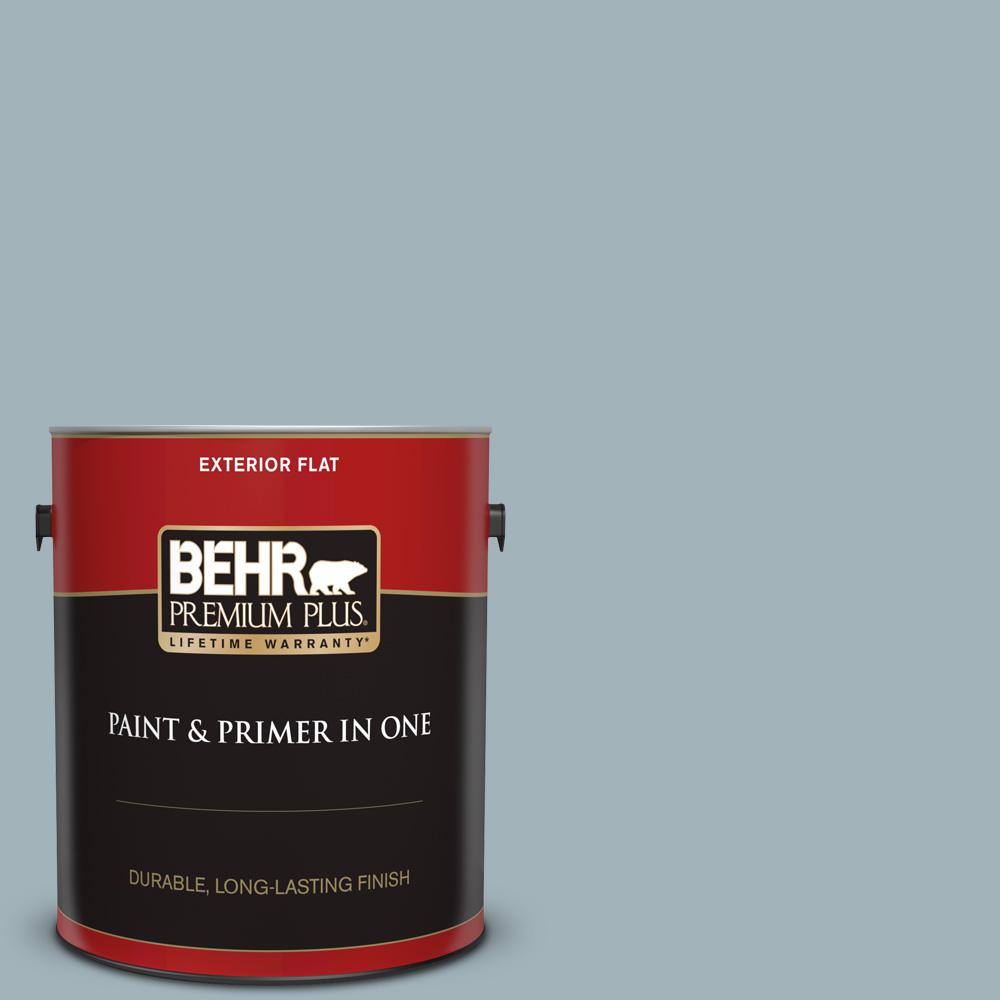 Behr Premium Plus 1 Gal Ppf 27 Porch Ceiling Flat Exterior Paint And Primer In One