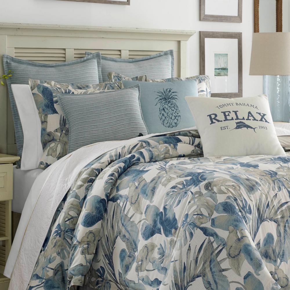 Tommy Bahama Raw Coast Blue European Sham 221197 The Home Depot