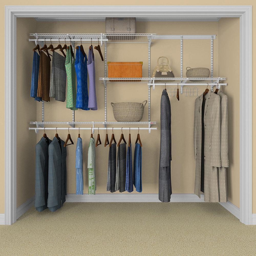 ClosetMaid ShelfTrack 5 ft. to 8 ft. 12 in. D x 96 in. W x 78 in. H