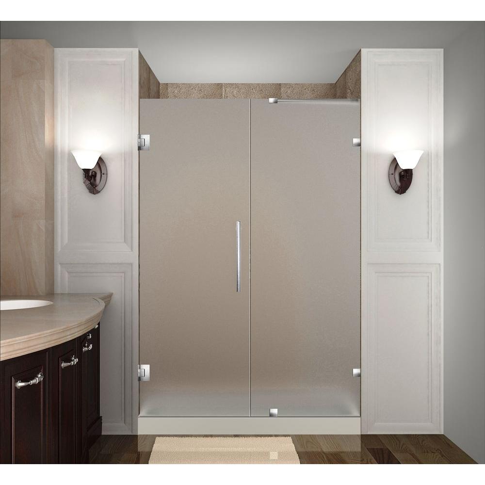 Aston Nautis 48 in. x 72 in. Completely Frameless Hinged Shower Door