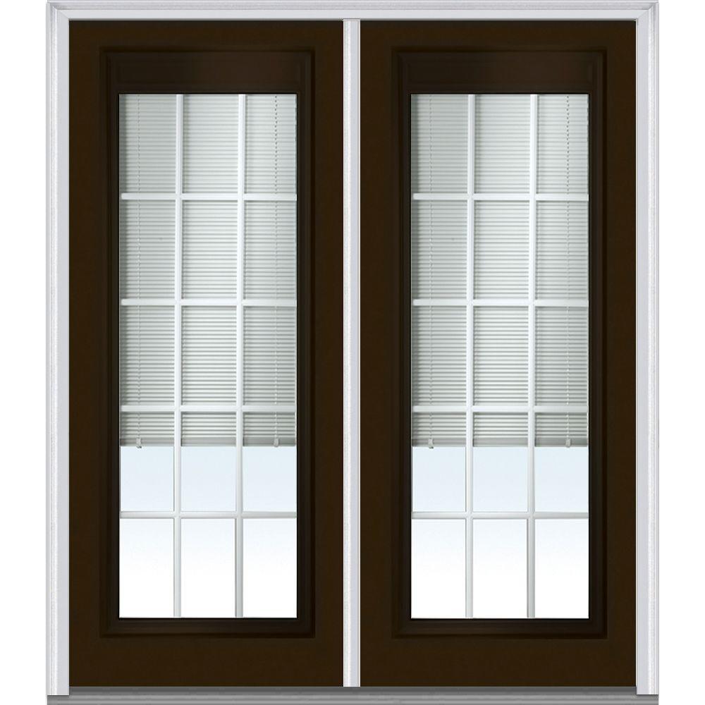 Mmi Door 72 In X 80 In Internal Blinds And Grilles Left Hand