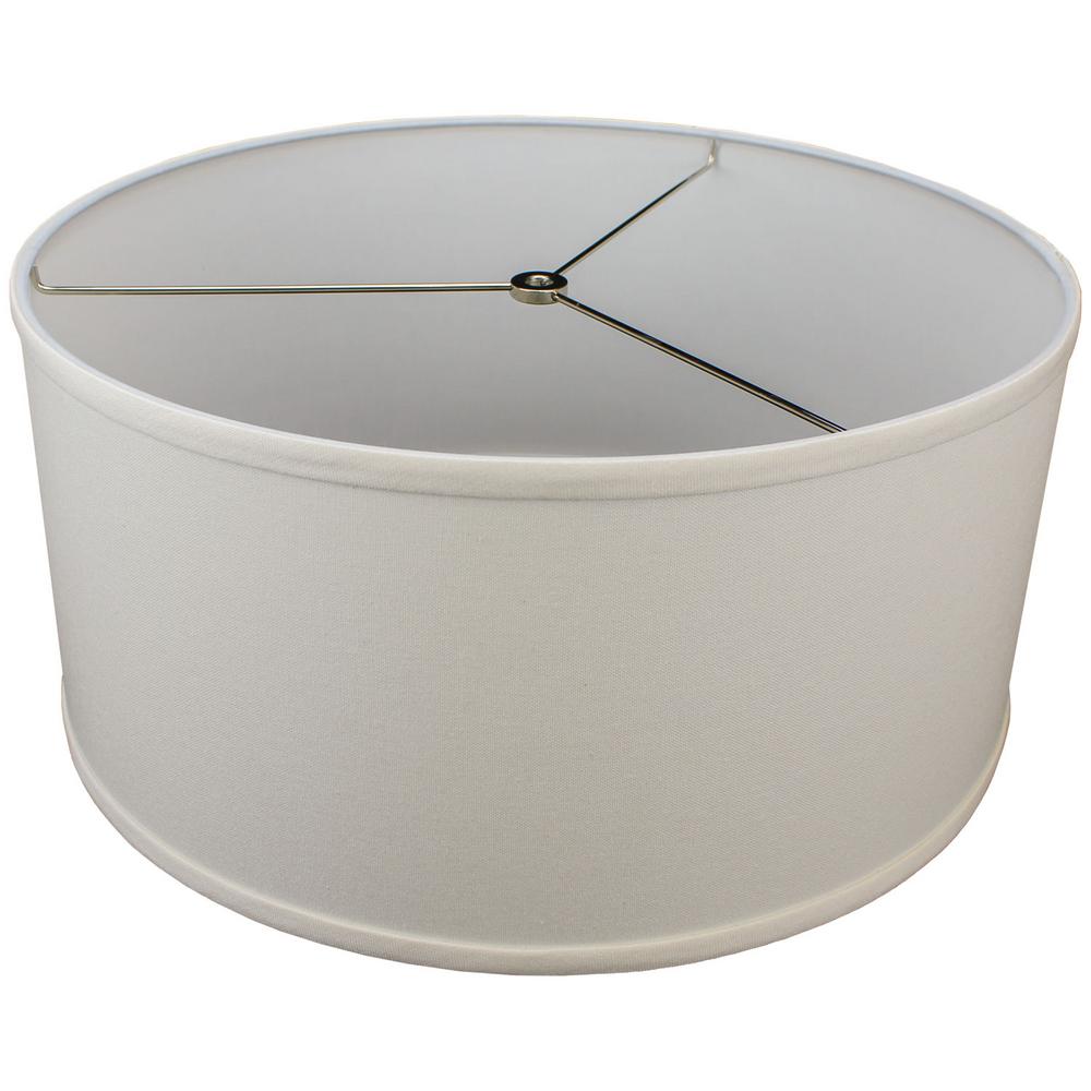 Fenchelshades Com Fenchel Shades 17 In Top Diameter X Bottom 8 Height Drum Lamp Shade Linen Cream