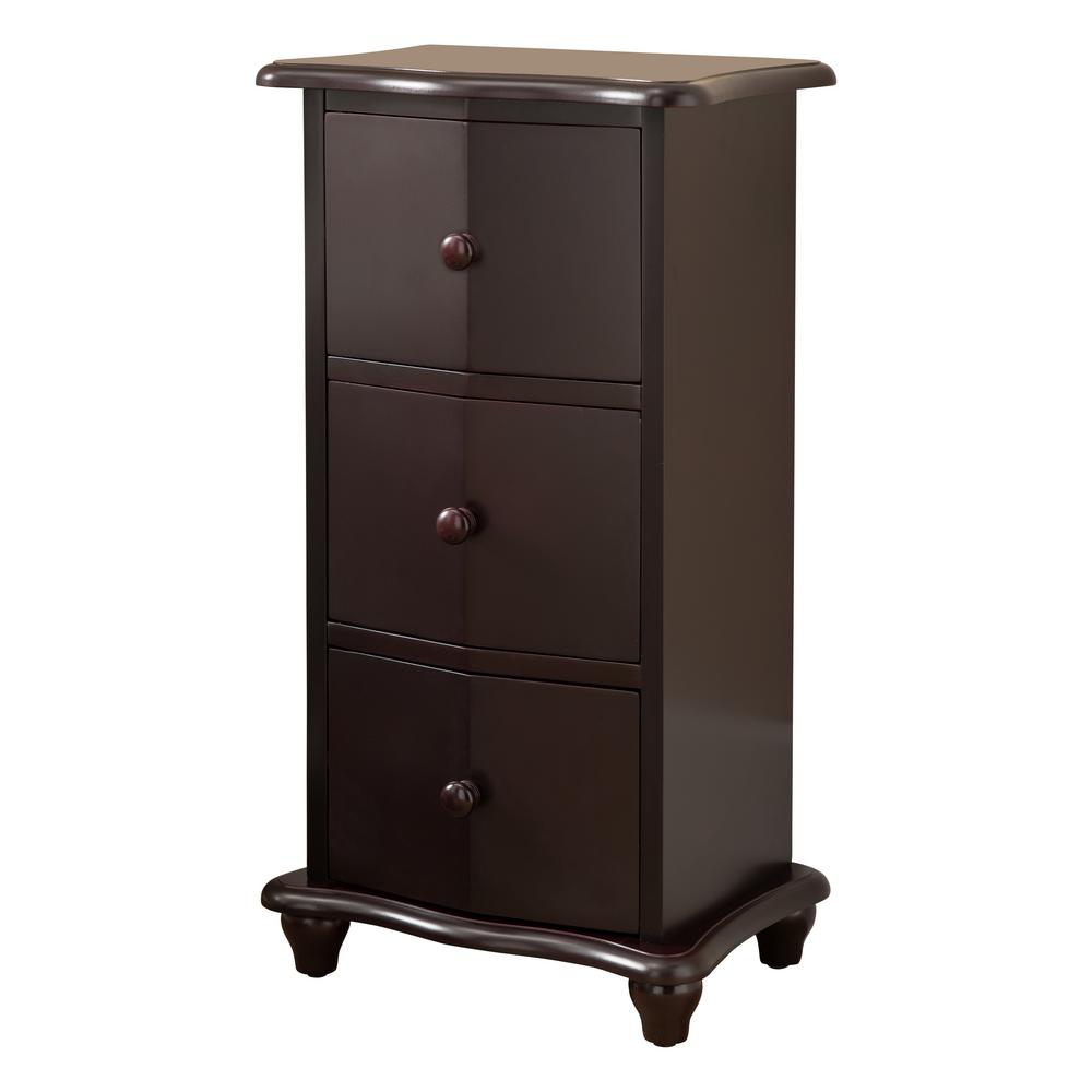 Kings Brand Furniture 3 Drawer Cherry Wood Chest Hc 3240r The