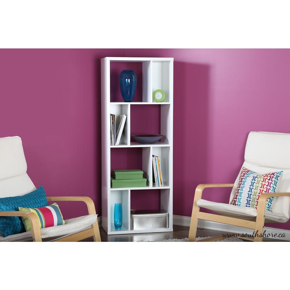South Shore Reveal Pure White Open Bookcase5150731 The Home Depot