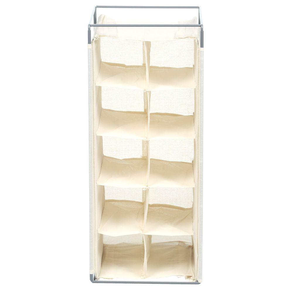 Honey Can Do Over The Door 24 Pocket Shoe Organizer In Natural Sft 01256 The Home Depot