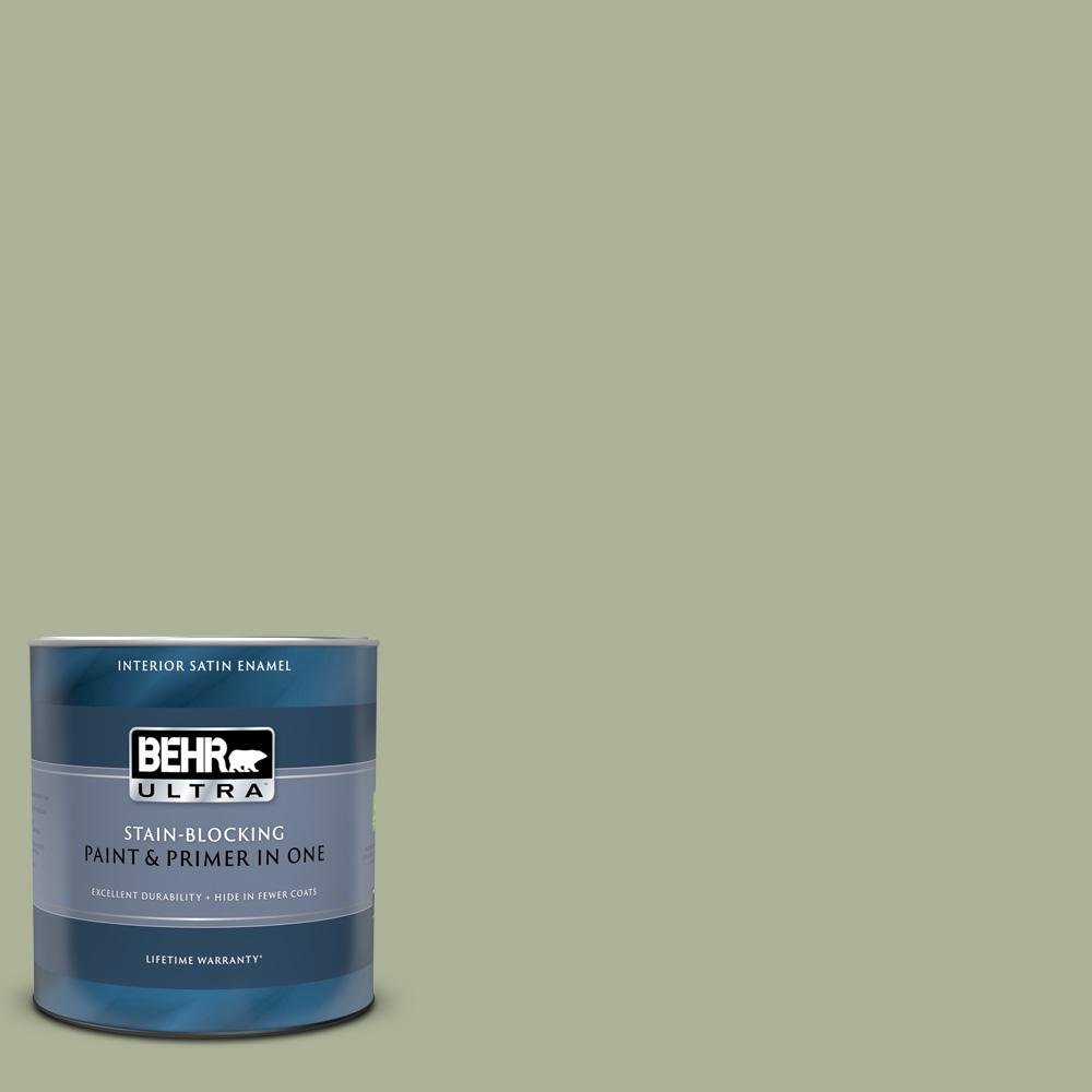 BEHR ULTRA 1 qt. HDCCT28 Cottage Hill Satin Enamel Interior Paint