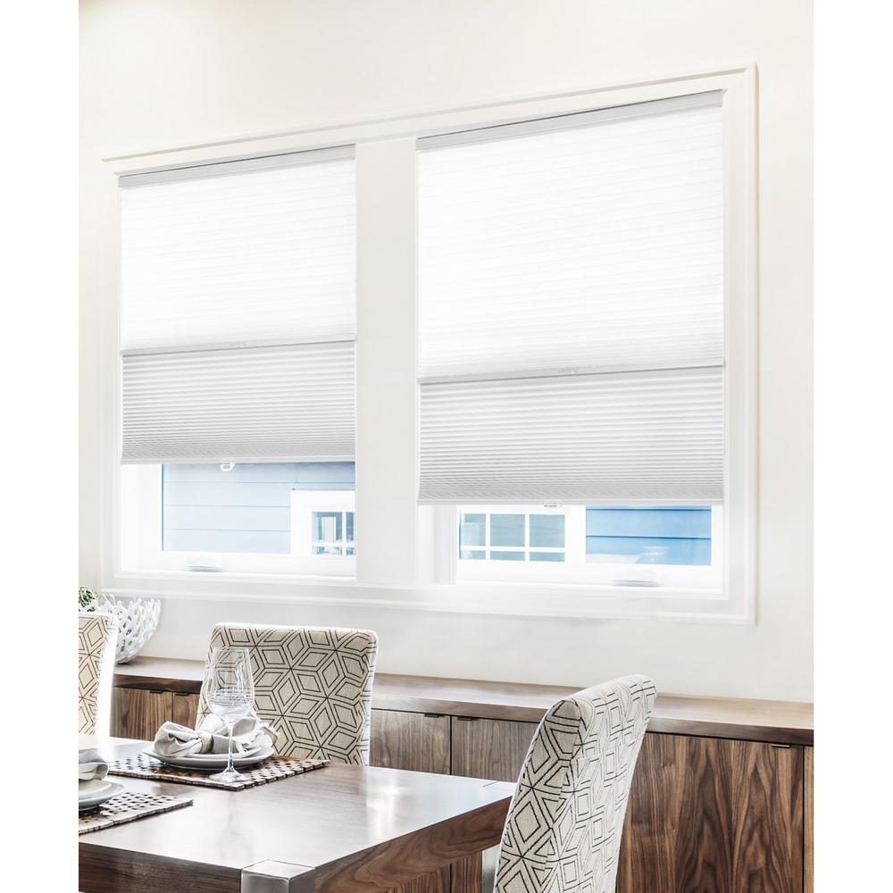 CHICOLOGY Custom Made Cordless Cellular Shades Cotton Inside Mount,W:23 xH:48 Blackout