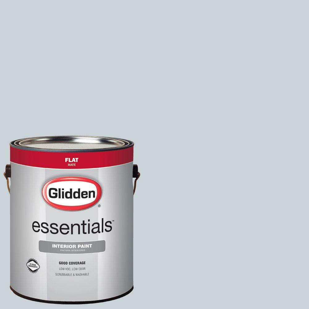 Glidden Essentials 1 Gal Hdgcn44 Silver Blue Pearl Flat Interior Hdgcn44 Silver Blue Pearl Flat Interior Paint