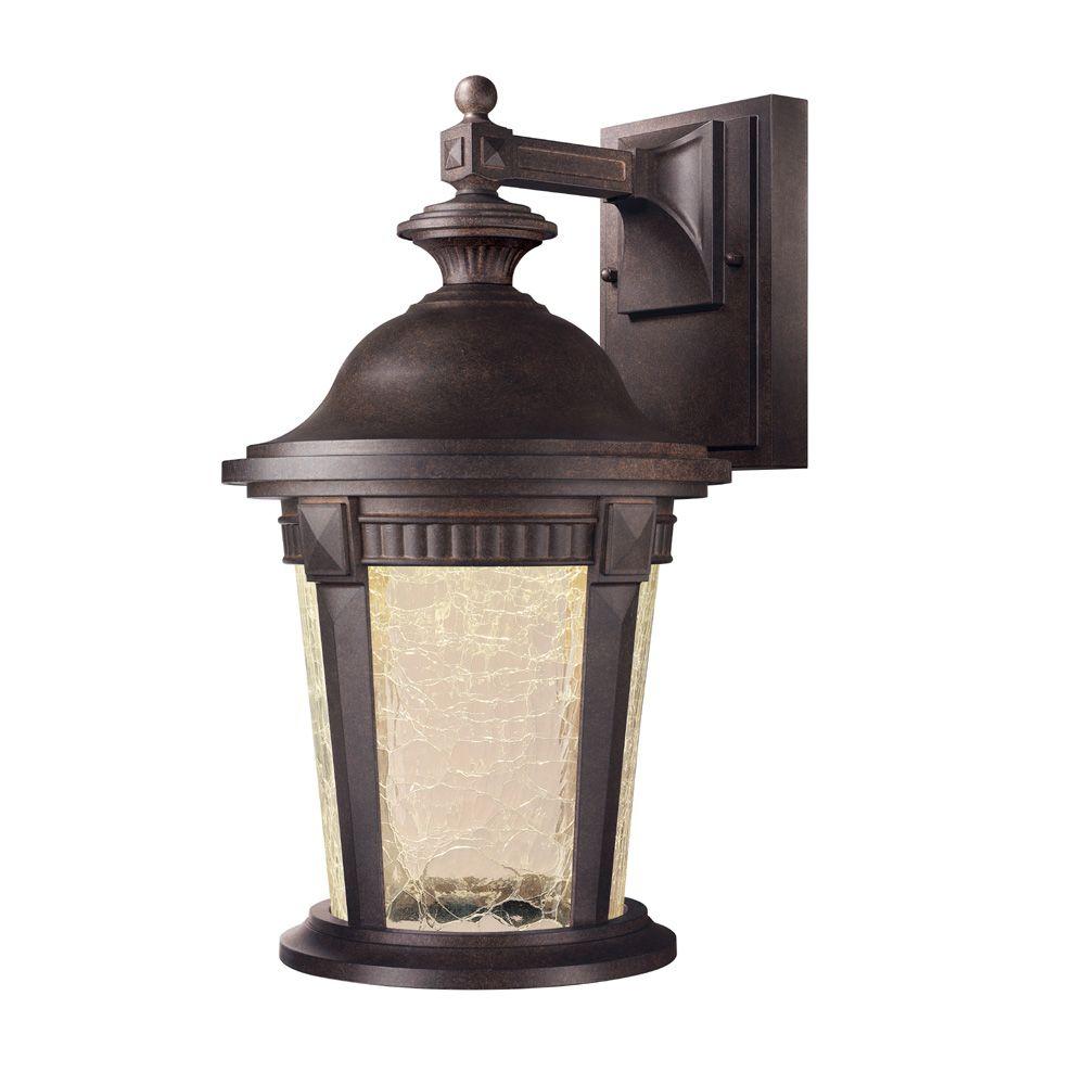 Hampton Bay Basilica Collection Mystic Bronze Outdoor Led Wall Hampton Bay Basilica Collection Mystic Bronze Outdoor Led Wall Lantern