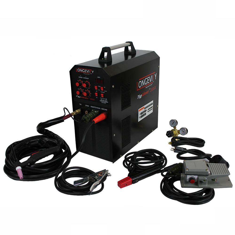 Longevity Tigweld 200SX 200 Amp TIG Welder with Dual ... lincoln welder wiring diagram for 220 
