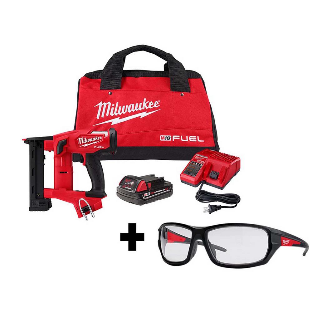Milwaukee M18 FUEL 1/4 in. 18Volt 18Gauge LithiumIon Brushless Cordless Narrow Crown Stapler