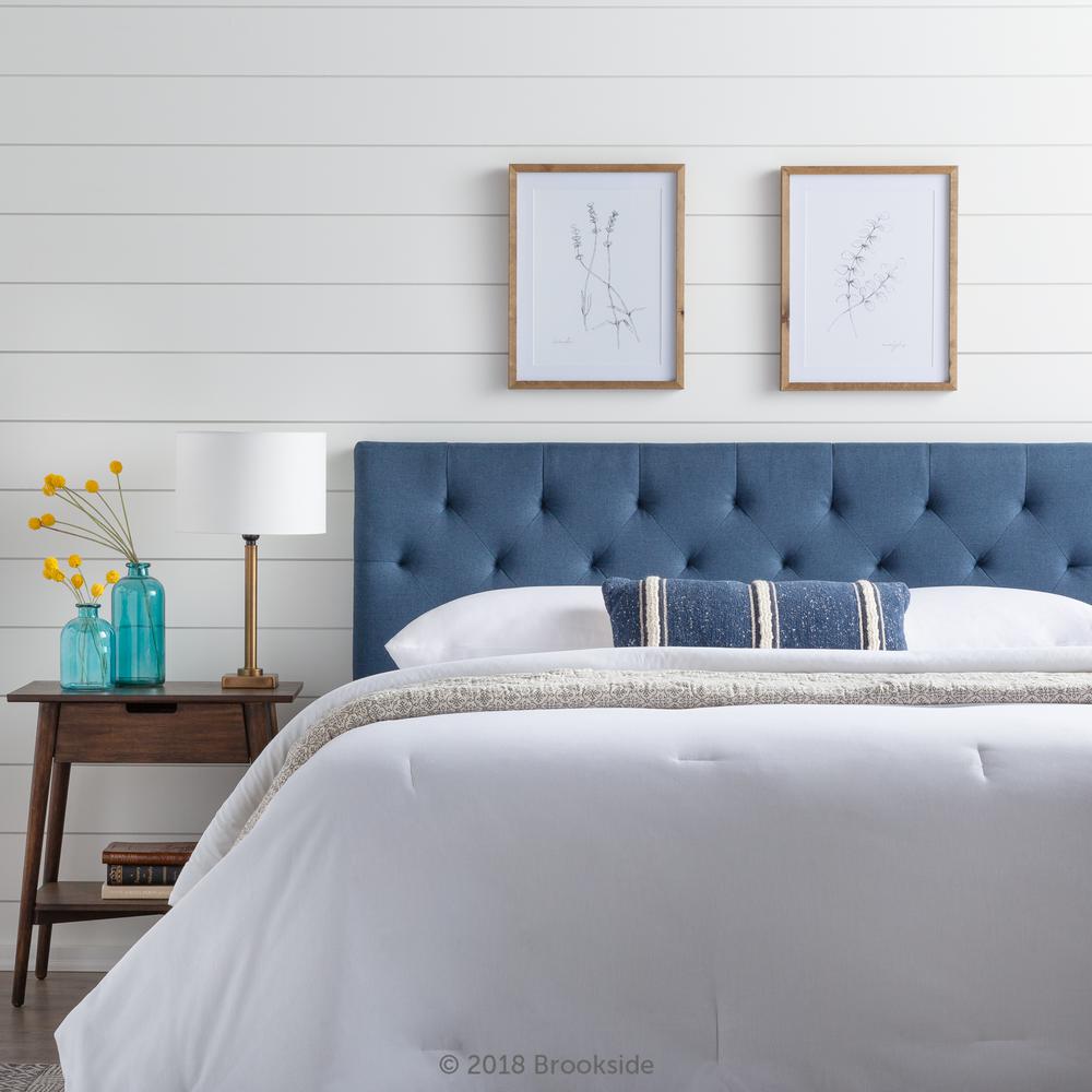 Brookside Emmie Adjule Navy Twin Upholstered Headboard Emmie Adjule Navy Twin Upholstered Headboard