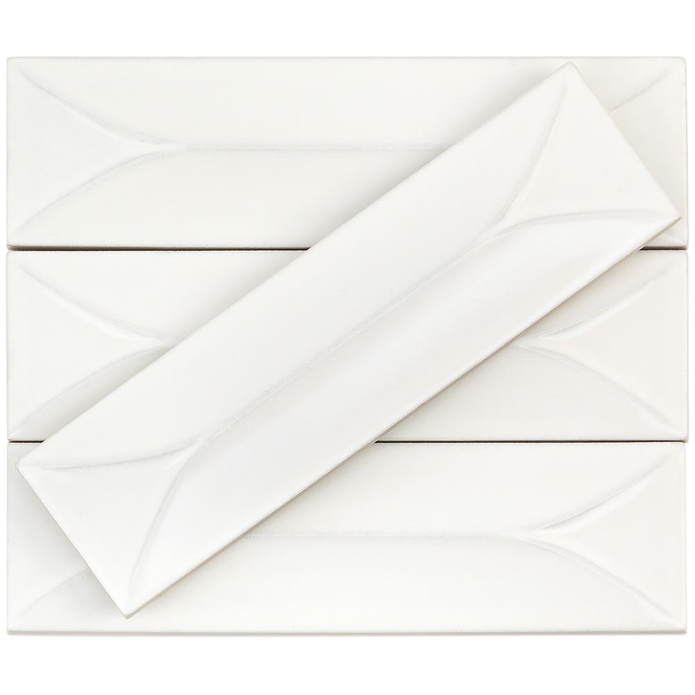 One Antique Ceramic White Subway Tile 3 x 6 More Available Vtg JB Owens 420-20B